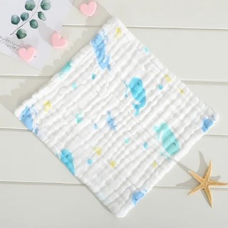 Combo 5 khăn sữa xô sơ sinh 6 lớp chất liệu organic cotton mềm thoáng khí thấm hút tốt.