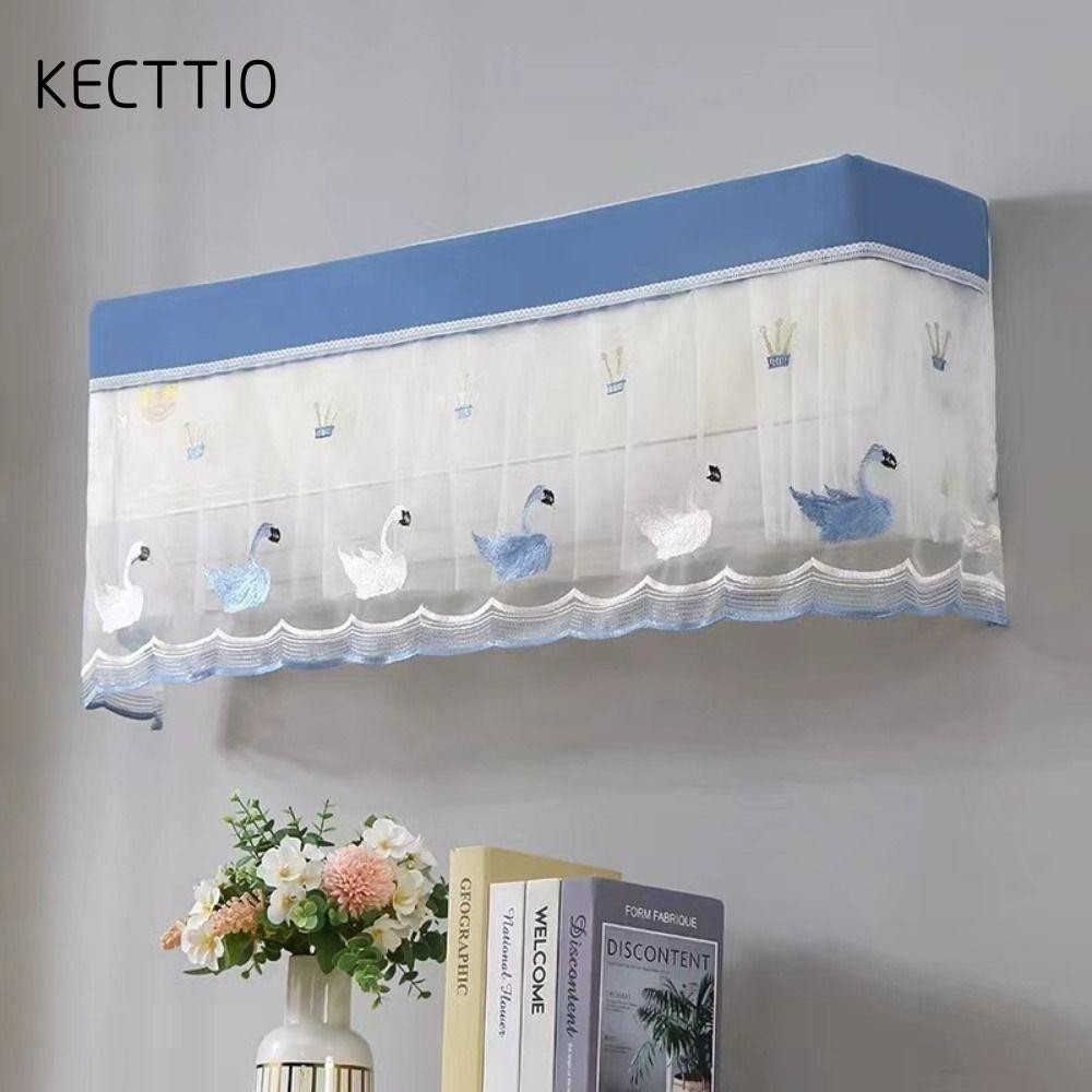 Vỏ AC KETTIO, Tấm che bụi điều hòa treo tường chống bụi, Rèm chống gió nhẹ di động có thể giặt được Hộ gia đình