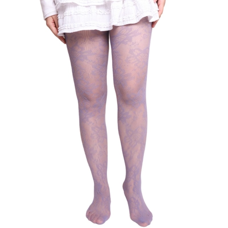 Vua Thẩm Mỹ Nhiều Màu Sắc Fishnet Legging Với Hoa Họa Tiết Vintage Punk Phong Cách Sheer Lưới Ren Quần Tất Cho