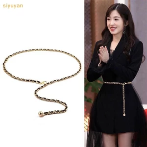 Siyuyan Dây Xích Thời Trang Thắt Lưng Nữ Thắt Lưng Kim Loại Dành Cho Nữ Sang Trọng sel Mỏng Dây Thắt Lưng Đầm Áo Có Thể Điều Chỉnh Corset VN