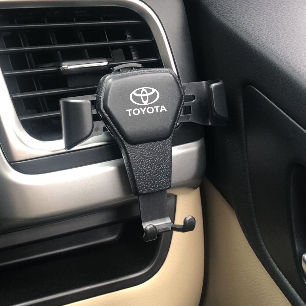Trọng Lực Xe Di Động Điện Thoại Thông Hơi Giá Đỡ Cho Xe Toyota Yaris VIOS Tràng Hoa Viêm Camry Prius Wigo Avanza Innova Fortuner Rush RAV4 Phụ Kiện Xe Hơi