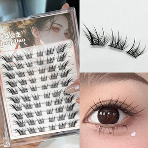IOIIK M-42 Mông mi giả siêu mịn mô phỏng tự nhiên Phong cách lộn xộn DIY Mềm Mại Cá Nhân Anime Mi
