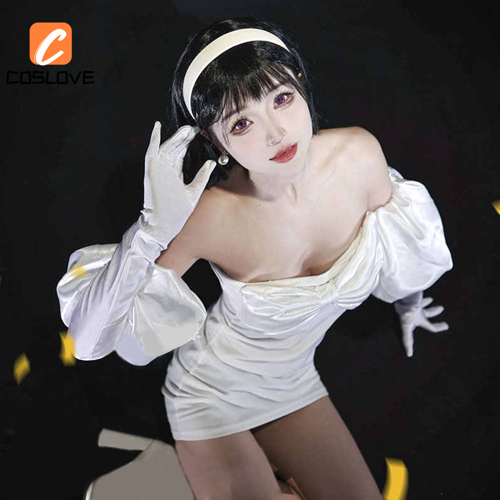 Alien STAGE Sua Cosplay Quần Áo Trọn Bộ Trang Phục Phù Hợp Với Người Phụ Nữ Váy Trắng Cosplay Phục Hồi Hoàn Hảo