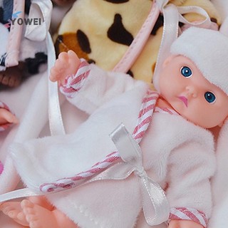 Yowei 1 Bộ Búp Bê 12CM Cọ Búp Bê Bộ Đồ Ngủ Đầm Mô Phỏng Bé Ăn Mặc Đồ Chơi Búp Bê Cho Bé Gái Trẻ Em VN