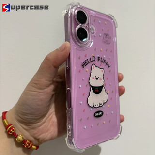 Ốp Điện Thoại Polka Dot Puppy Dễ Thương Cho Google Pixel 9 Pro XL 8 Pro 8A 7 Pro 7A 6 Pro 6A 5G 4G Vỏ Chống Rơi Bốn Mặt Vỏ Mềm Trong Suốt