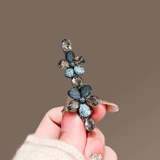 Mauropoli Kẹp Tóc Mỏ Vịt Hoa Thủy Tinh Pha Lê Nữ, Kẹp Bên Nổ, Kẹp Tóc Tinh Tế, Phù Hợp Mọi Kiểu Tóc