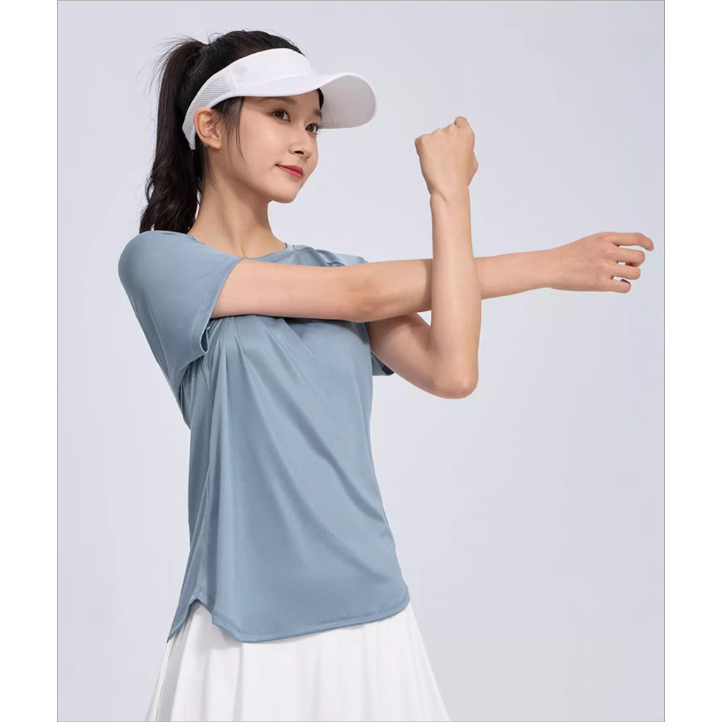 Ảnh Camel CROWN Thể Thao Nhanh Khô Áo Thun Nữ Chống Nắng Tay Ngắn Chạy Bộ Thể Dục Quần Áo Thoáng Khí Top 4