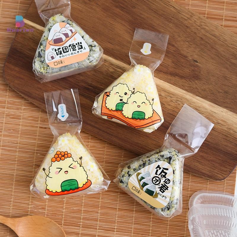 < Beartwo > 50 Chiếc Hoạt Hình Nhật Bản Đáng Yêu Cho Tam Giác Bao Bì Cơm Túi Onigiri Sushi Làm Sushi Khuôn Bento Accessorie Đẹp