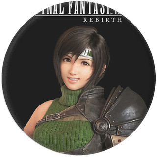 GC9 Final Fantasy VII Remake tinplate huy hiệu gương móc khóa Cloud Strife Tifa Lockhart Aerith Gainsborough CG9