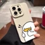Dành Cho iQOO 15 13 Z10 Turbo Pro Plus Lite Z10X Neo10 Pro Plus 5G 4G Ốp Điện Thoại Ngộ nghĩnh Dấu Vịt Hoạt Hình Dễ Thương Mờ Đen Trắng Vỏ Mềm Đơn Giản