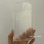 Ốp điện thoại mềm nơ trắng trong suốt mờ cho ốp lưng iphone 15 15promax 14promax 13pro 13promax 11 12promax