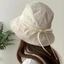 Mũ chống nắng ESSENCEH, Mũ ngư dân màu trơn buộc dây, Mũ che nắng dây mỏng thông thường Mũ che nắng mùa hè