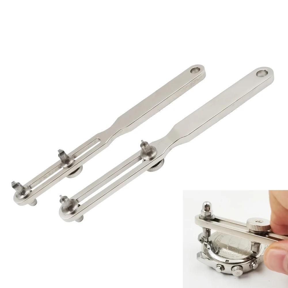 Dụng cụ mở đồng hồ bằng kim loại Ốp điện thoại Bấm gần hơn Dụng cụ sửa chữa Dụng cụ làm đồng hồ Cờ lê có thể điều chỉnh Cờ lê hai tia Dụng cụ tháo đồng hồ Dụng cụ sửa chữa đồng hồ Phụ kiện đồng hồ