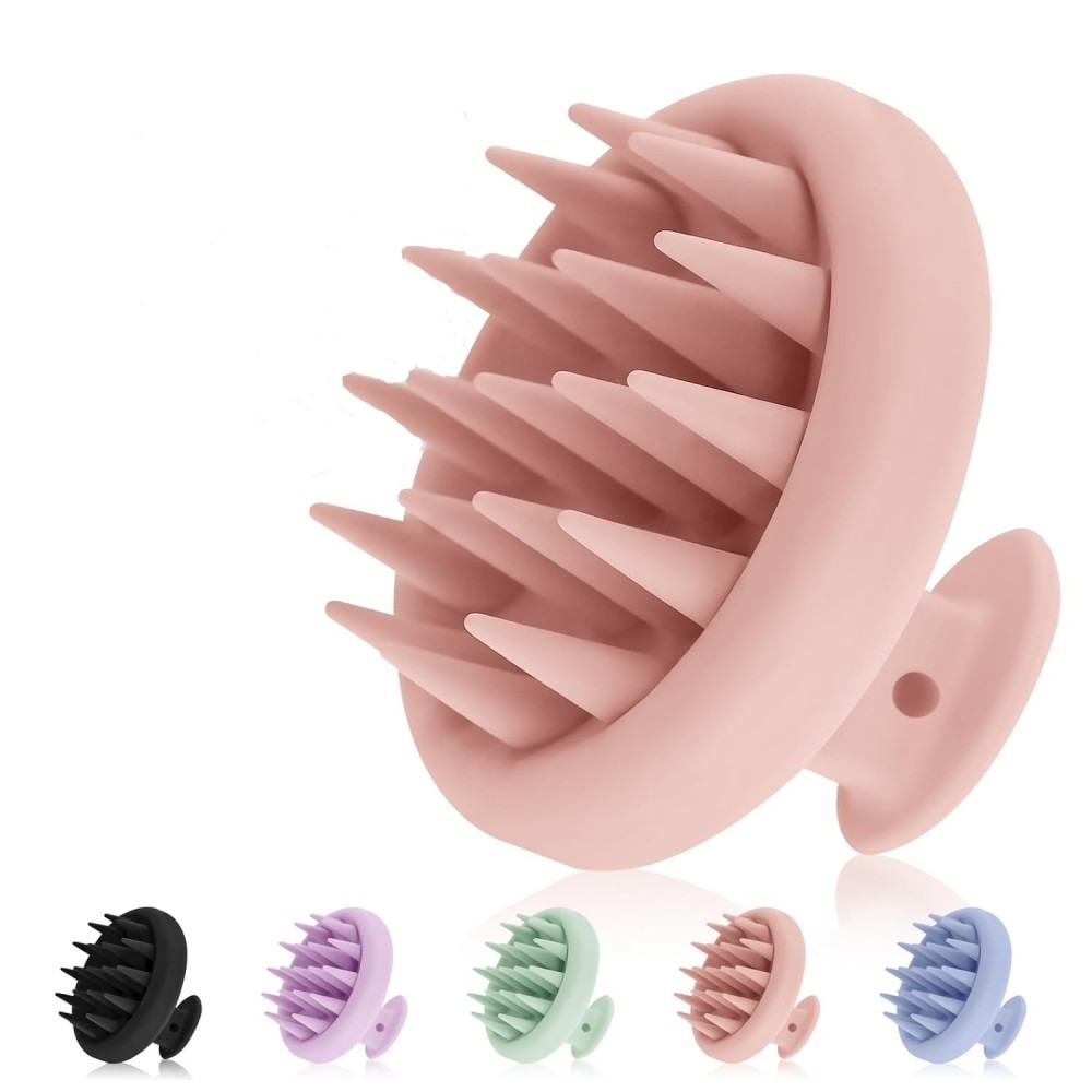 Mềm Silicone Tóc Da Đầu Máy Mát Xa Phục Hồi Tóc Da Đầu Chà Massage Dầu Gội Bàn Chải Lược Mục Tiêu Gàu Ngứa Da Đầu Khô