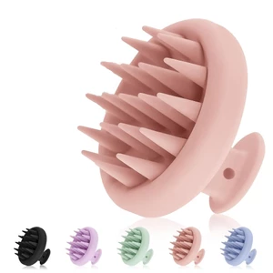 Mềm Silicone Tóc Da Đầu Máy Mát Xa Phục Hồi Tóc Da Đầu Chà Massage Dầu Gội Bàn Chải Lược Mục Tiêu Gàu Ngứa Da Đầu Khô