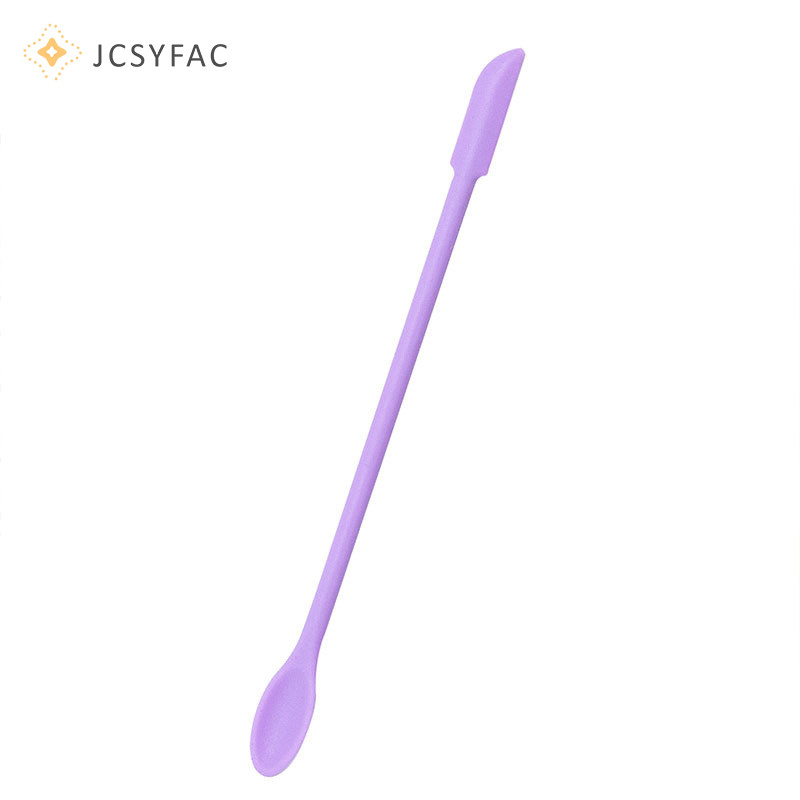 Jcsyfac Silicone Thìa Lọ Cạp Muỗng Đầu Dài Đôi Đầu Mỹ Phẩm Thìa Mới