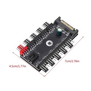 EZ Bo Mạch Chủ 4Pin Quạt Làm Mát PWM HUB Bộ Chia Bộ Điều Chỉnh Tốc Độ Cho Vỏ PC