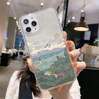 Ốp Lưng Phong Cảnh Đường Phố Anime Cho Redmi Note 13 Pro 5G 12 4G 11 11S 12S 10 8 12 13 Pro Plus Redmi 12 12C 13C A2 A1 Plus 9A 9C 10C 9T 9 10 Bao Mềm Vuông Trong Suốt Ống Kính TPU Bảo vệ