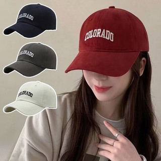 Mũ bóng chày chống nắng thời trang đa năng Retro thêu chữ cái Mũ bóng chày cho nữ Cô gái