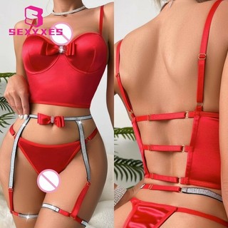 Mở Bộ Đồ Lót Trong Suốt Ren Lên Băng Kỳ Lạ Bộ Lưới Ren Áo Ngực Bộ Nữ Gợi Cảm Bộ Đồ Lót MD0510