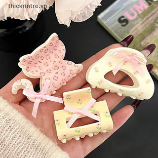 THI Nhiều Màu Sắc Dễ Thương Nhỏ Vuốt Tóc Ngọt Nơ Acetate Phụ Kiện Tóc Cho Nữ Cô Gái Thanh Lịch Tính Khí Kẹp VN