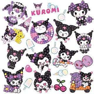 Miếng dán kim cương Kurome dành cho trẻ em thủ công tự làm gói chất liệu chấm kim cương miếng dán ngẫu nhiên