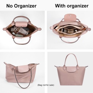 Túi Lót Thích Hợp Cho LE PLIAGE Túi Nylon Cắm Bên Trong Có Dây Kéo Túi Mềm Ánh Sáng Bao Bì Hoàn Hảo Lót Nữ Phù Hợp Với Tote