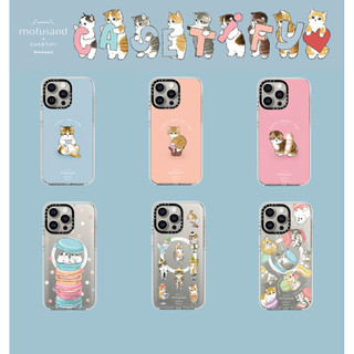Casetify X Dòng Mifusand Trong Suốt Hút Từ Tính Trong Suốt Acrylic Cứng Mặt Sau TPU Edge Ốp Lưng Điện Thoại Ốp Lưng Tác Động Cho Apple IPhone 13 14 15 Pro Max Có Hộp