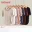 Phụ Nữ Modal Cotton Trơn Áo Thun Cổ Tròn Tay Ngắn Rời Áo Thun Slim Pleats Thường Ngày Mùa Hè Top