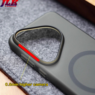 [Jlk] Ốp điện thoại từ tính siêu mỏng cho Huawei Pura 70 Ultra P70 Pro Vỏ cứng chống sốc trong suốt Ultra Thin Matte Magnetic Phone Case Transparent Shockproof Hard Cover