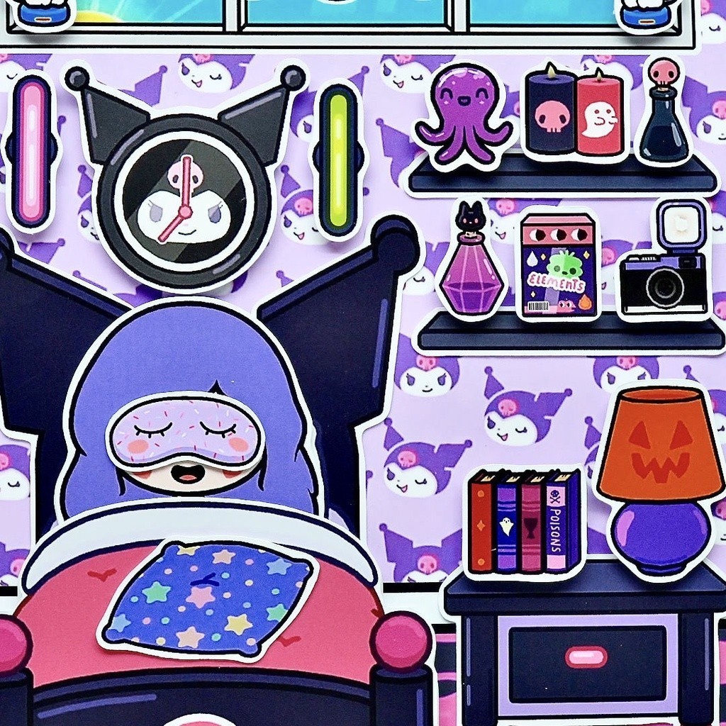 Sanrio Sách Hình Búp Bê Thủ Công Xinh Xắn đồ chơi sách thủ công đồ chơi tự làm chơi của trẻ em đồ chơi công chúa cho b