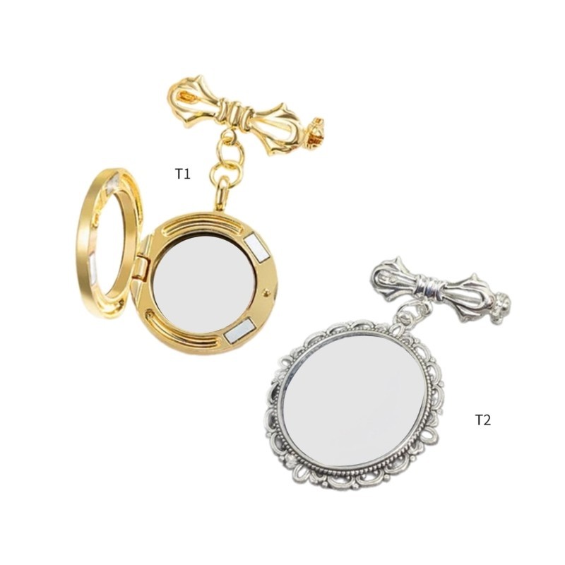King Lacy Hình Bầu Dục Huy Hiệu Handmade Khung Ảnh Trâm Cài Cho Nữ Thanh Lịch Lapel Pin Trang Sức