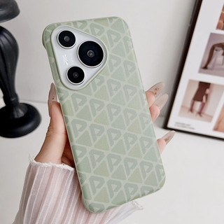 [Jlk] Ốp lưng không khung họa tiết da sang trọng cho Huawei Pura 70 Pro Vỏ không viền tản nhiệt cứng siêu mỏng