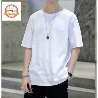 Áo phông nam, áo thun nam tay ngắn cổ tròn chất thun lạnh  dày dặn thoáng mát cường an fashion áo trơn