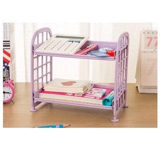 Kệ Nhựa Mini 2 Tầng Mini Đựng Đồ Đa Năng Siêu Xinh