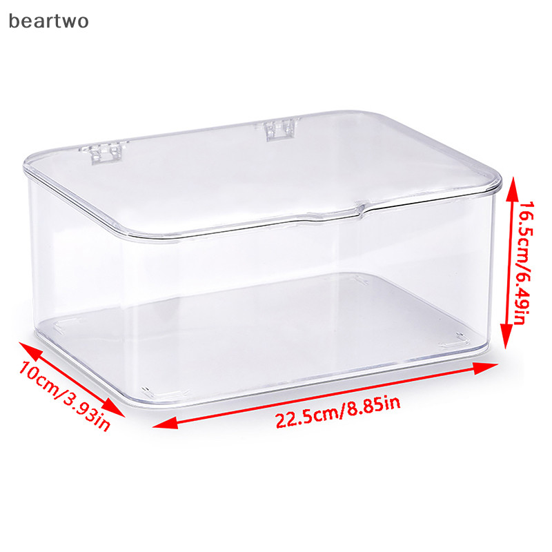 < Beartwo > Giỏ đựng đồ lặt vặt bằng Acrylic Giá đỡ điện thoại Ins Hộp đựng điện thoại trong suốt Hộp lưu trữ có nắp đậy Máy tính để bàn tại nhà Đẹp
