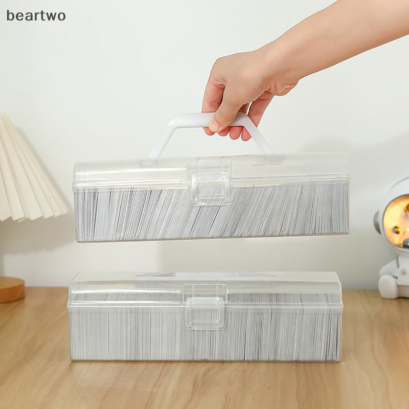 < Beartwo > Hộp đựng ảnh thần tượng trong suốt Album nhạc Kpop bằng nhựa Photocards Bộ sưu tập thẻ nhỏ Hộp đựng thẻ ảnh Đẹp