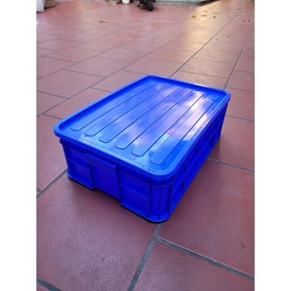 Thùng nhựa 19S sóng bít kích thước 61*42*19cm nuôi cá trồng rau đựng dụng cụ linh kiện