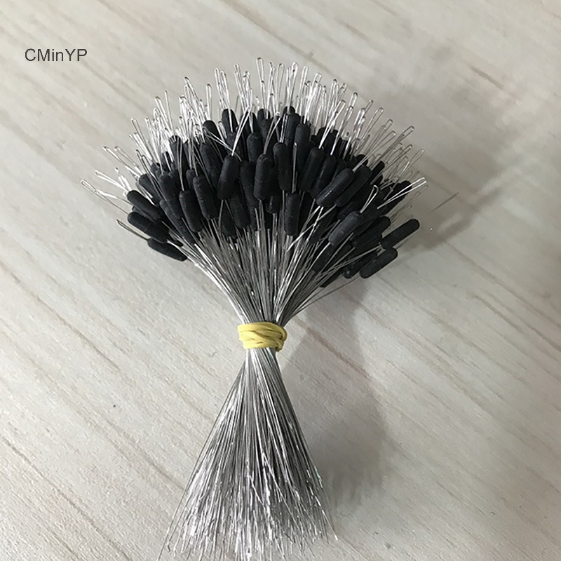Cminyp 300 Cái / lốc Phao Cao Su Chặn Câu Cá Bobber Chặn Phao Hình Trụ Không Gian B Glory