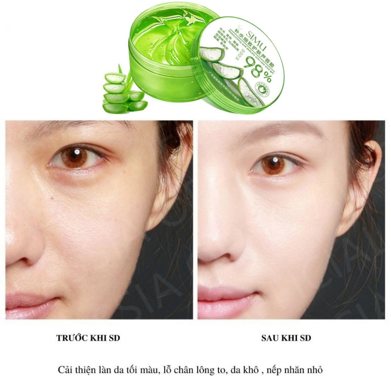 Thiết Kế Của Gel Dưỡng Ẩm Làm Dịu Da Nha Đam Aloe Vera 98% 300Ml