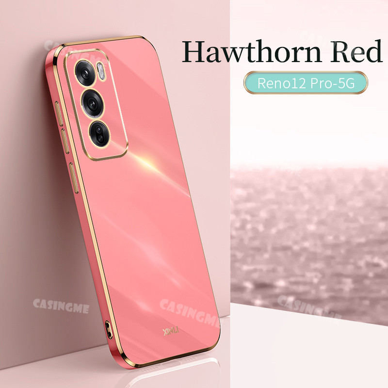 Oppo Reno12 12Pro 5G 2024 Vỏ Mạ Sang Trọng Cho Oppo Reno 12 Reno12 OppoReno12 Pro 12Pro 5G 4G 2024 Ốp lưng Silicon Mềm Chống Sốc Ốp Lưng