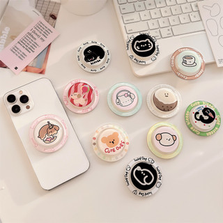 N52 Phim Hoạt Hình Dễ Thương Tròn Từ Tính Giá Đỡ Điện Thoại Cho Magsafe Case Và IPhone 15 14 13 12 Pro Max 14 Plus Có Thể Gập Lại Pop Ring Grip Co Giãn Để Bàn Màu p6