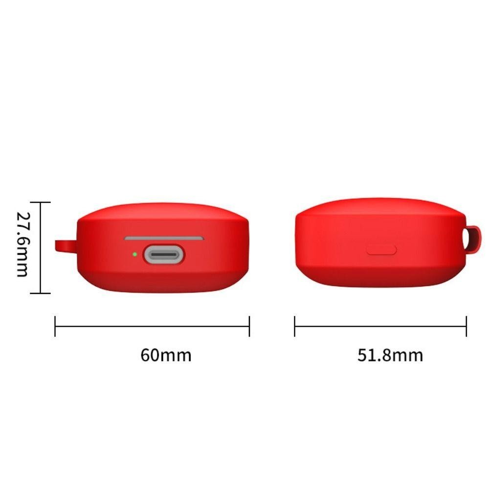 ESSENCEH Cover, Bảo vệ silicon, Phụ kiện tai nghe có móc Vỏ vỏ chống trầy xước cho Redmi Buds 6 Active