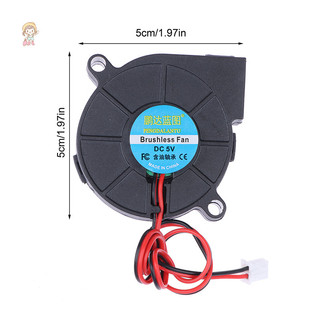 TWE 5V 12V 24V 5015 Quạt Turbo Máy Thổi Máy Phun Đường Kính Tản Nhiệt 5CM Làm Mát Tốc Độ Cao Quạt Ly Tâm Quạt Làm Mát VN