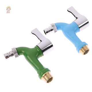 Twe Vườn Ban Công Vòi Nước 1 / 2 "Nam Ren Máy Giặt Vòi Treo Tường Ống Nước Nhựa Kết Nối Nhanh VN