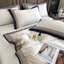 Bộ Chăn Ga Lụa 120s Cao Cấp Thêu Viền Sang Trọng - MemMinbedding Luxury