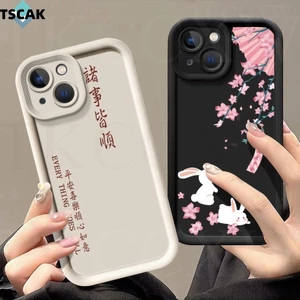 Ốp Lưng Dễ Thương Cho Samsung A35 A50 A50S A30S A51 A52 A52S A53 A54 A55 A71 A73 Hoa Hoạt Hình Thỏ Mềm
