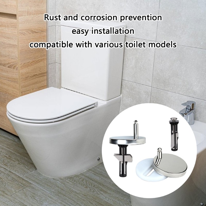 PPY Ghế Vệ Sinh Bản Lề Cố Định Phát Hành Nhanh Cố Định Đai Ốc Vít Vỏ Vệ Sinh Khóa Vít Phần Cứng Ghế Vệ Sinh Kèm