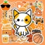 Set 50 Sticker Màu Cam – Chống Nước | Trang Trí Vali, Laptop, Tủ Lạnh