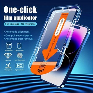 Kính cường lực Tự hút bụi, Chống nhìn trộm, Khung tự dán cho iphone 11 12 13 14 15promax 16 plus X Xr Xs max promax